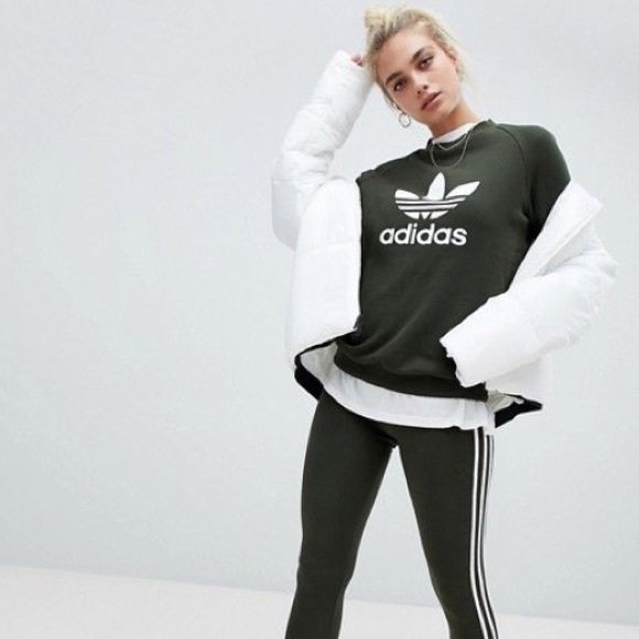 Adidas Women 3 Stripes Legging Tights L - Picture 6 of 7